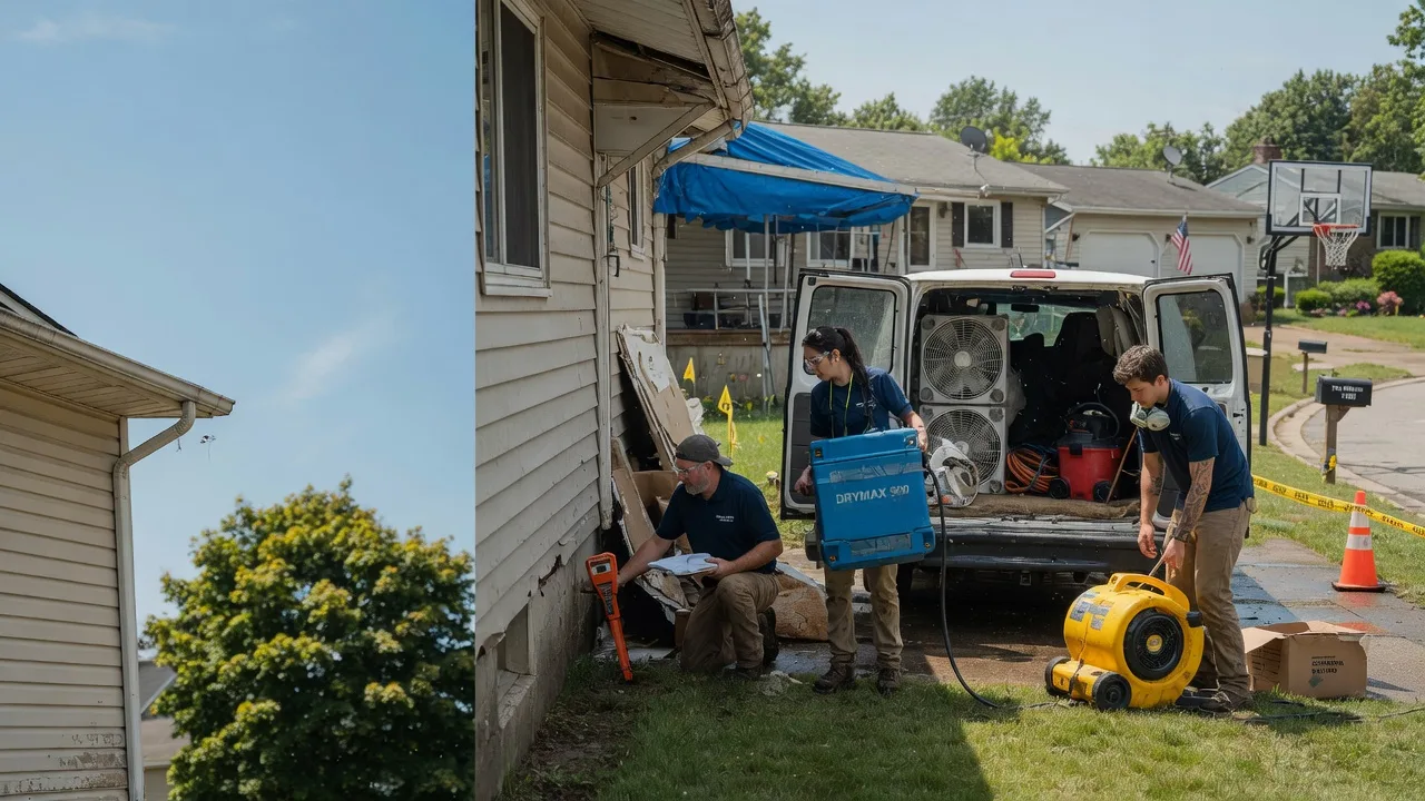 Ceiling Leak Cleanup in Hamilton, NJ near me